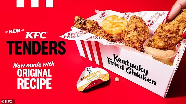 KFC's chicken tenders switch from Extra Crispy recipe to the original recipe