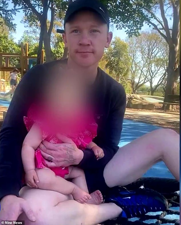 Brendon Liebe (pictured), father of three, was shot in the head in Sydney's west last Friday when police opened fire on an allegedly stolen car he and another man were in as it drove towards them .