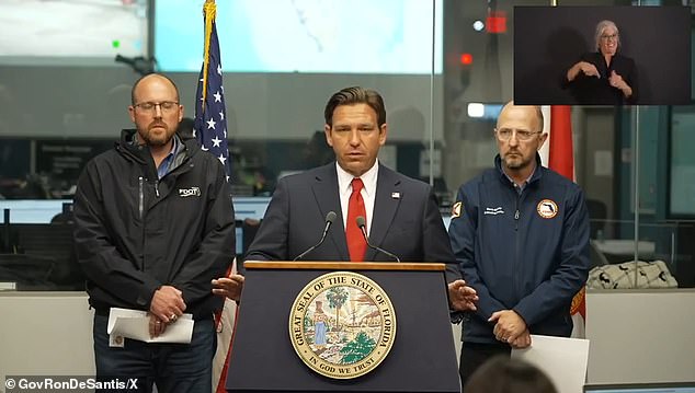 Florida Governor Ron DeSantis has declared a state of emergency for 51 of the state's 67 counties as officials across the state urge people to flee before Milton makes landfall.