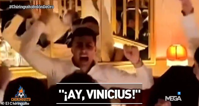 Footage reportedly showed Rodri talking about Vincius Jr. sang at his Ballon d'Or celebrations