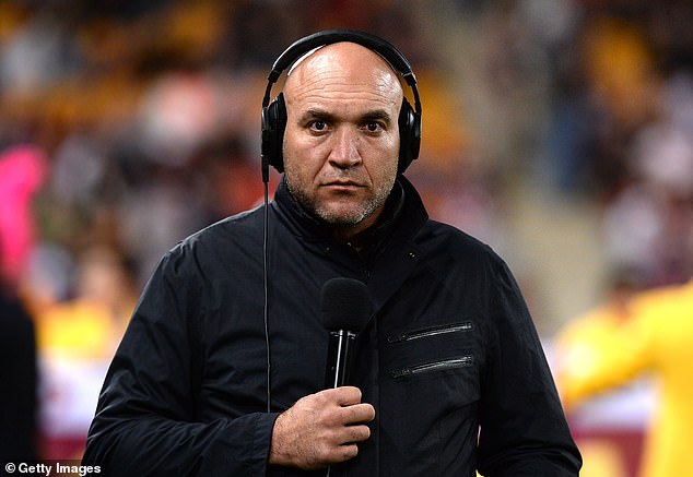 Gorden Tallis (pictured working as a commentator) has spoken about the time he got into a fight at a Gold Coast nightclub