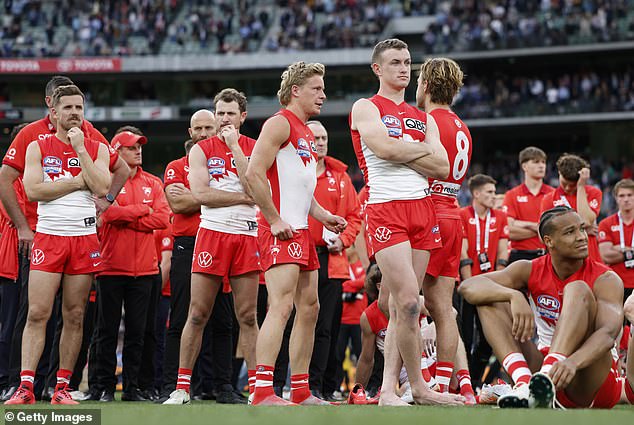 Sydney legend Paul Roos says Swans should remove players who cannot perform after the club suffered another embarrassing grand final defeat (pictured)