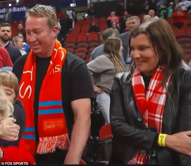 Sydney Roosters coach Trent Robinson (pictured during a Sydney Swifts netball match) and his wife Sandra suffered burns when a gas cylinder exploded on a farm co-owned by John Quayle