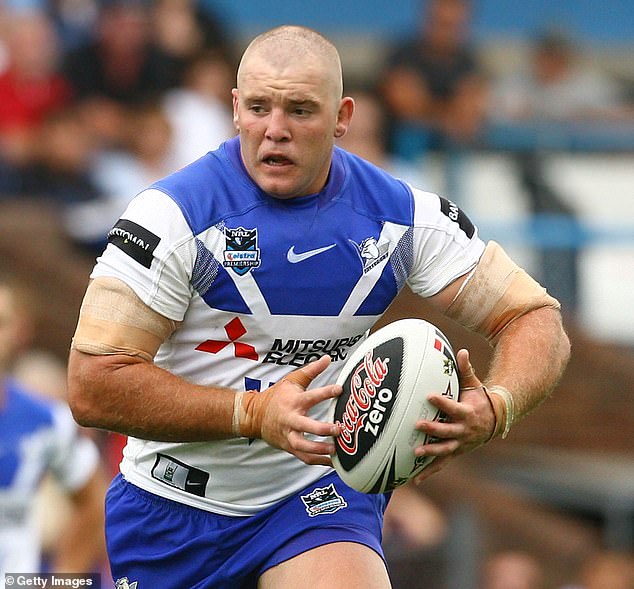 Former Bulldogs star Mark O'Meley (pictured) reportedly suffered 'cardiac arrest during surgery on his back', according to former Canterbury teammate Willie Mason