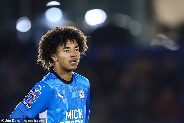 Peterborough United's rising star and Ashley Young's son Tyler Young made an impressive impact on his debut in the club's 2-0 EFL Trophy victory over Stevenage