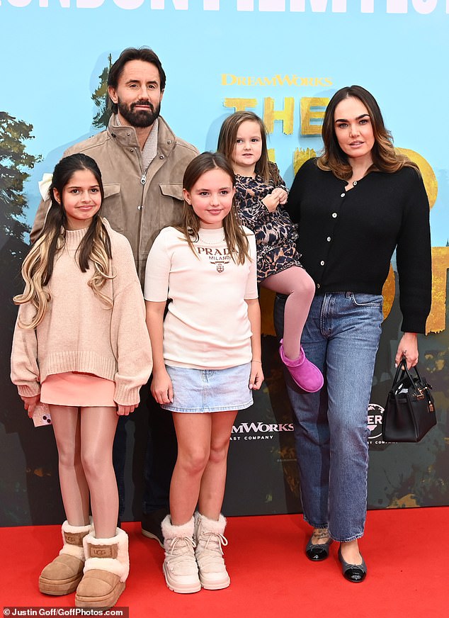 Tamara Ecclestone attended the screening with husband Jay Rutland, their two daughters, Sophia and Serena, and Sophia's boyfriend