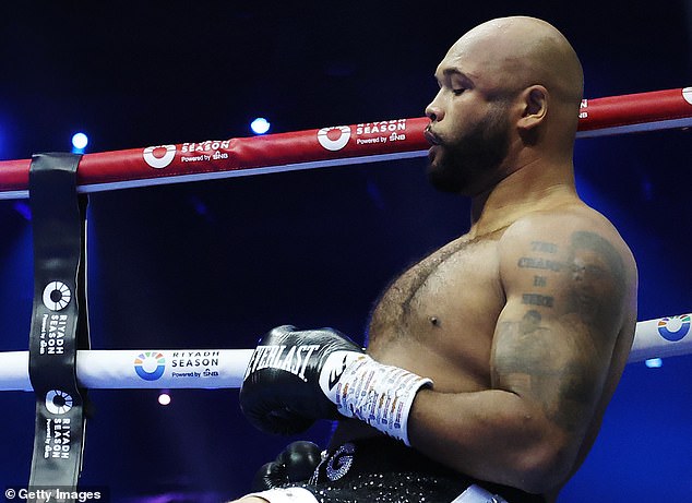 Heavyweight boxer Frazer Clarke has been sent to hospital after his knockout loss to Fabio Wardley with a suspected broken jaw and dent in the side of his head