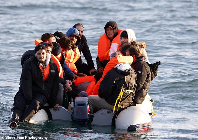 Dozens of migrants crossed the Channel this morning, escorted by the French navy - who even asked border guards to pick them up