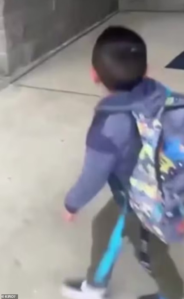 A three-year-old boy walked home from his preschool in Washington alone and walked more than 100 yards after his teacher lost sight of him