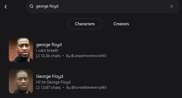 Some have wondered if the platform needs stronger guardrails after users found questionable chatbots, including a parody of George Floyd with the slogan 