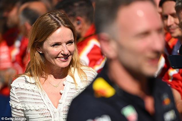 Geri Halliwell and Christian Horner presented a united front as Lewis Hamilton showed off his idiosyncratic sense of style at the F1 United States Grand Prix in Texas on Sunday