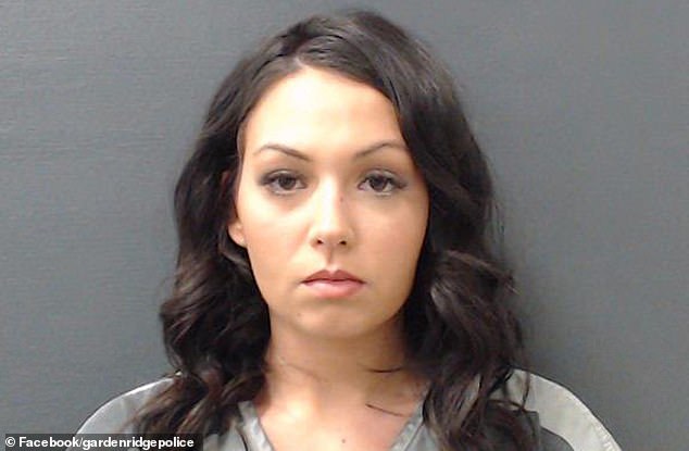 Hailey Clifton-Carmack (pictured), 26, was sentenced to four years in prison after pleading guilty to sexual contact with a student