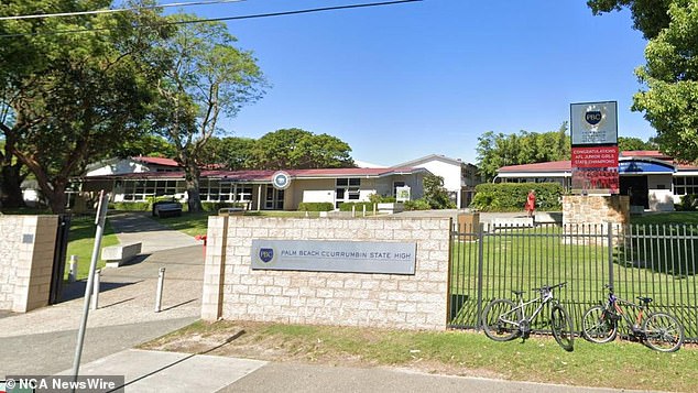 Two students were hospitalized after ingesting 'mushroom gummies' at Palm Beach Currumbin State High (pictured) on the Gold Coast on Wednesday