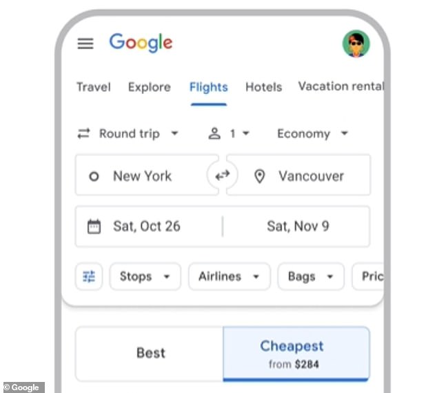 Google has added a new button to help you find the cheapest flights to any destination. The button is in Google Flights, which searches the fares on almost any airline's website