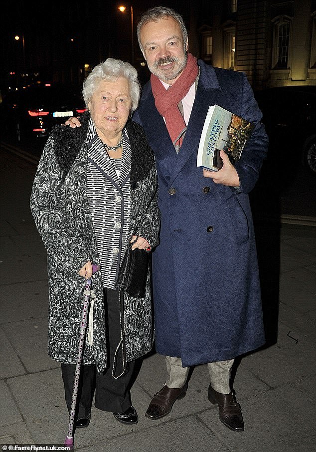 Graham Norton has sweetly shared how special it was that his mum Rhoda Walker was able to attend his wedding - and said how much it meant to him (seen with his mum)