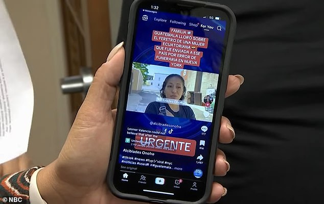 Her children were accidentally surprised when they saw the TikTok of a Guatemalan news report, which revealed that her body had been delivered to an unrelated family 1,500 miles north.