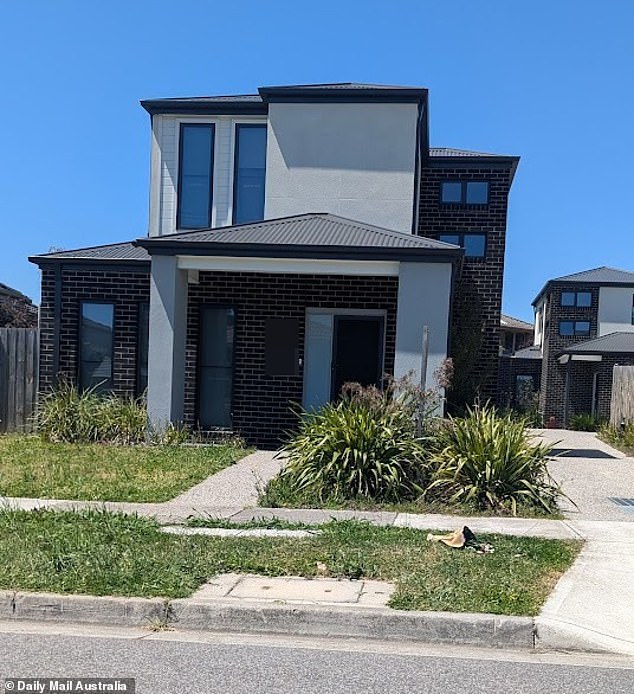 A lone bouquet of flowers was placed outside Ms Azzopardi's home in South Morang on Wednesday