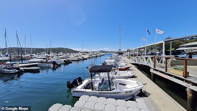 Emergency services were called to the boat at around 2.55pm on October 9 after reports of welfare concerns at Pittwater, near Scotland Island, in Sydney's north (pictured).