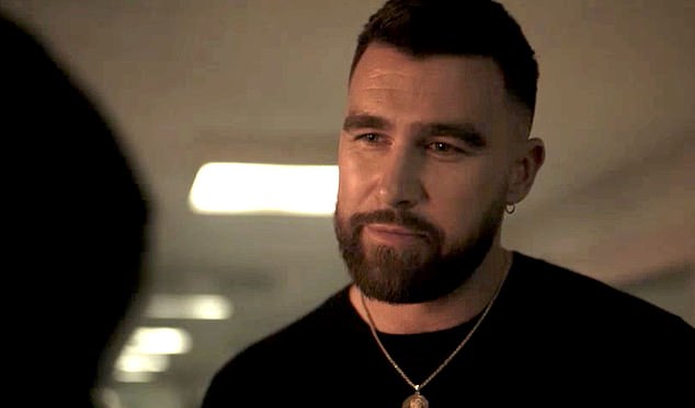 Travis Kelce made his on-screen acting debut Wednesday night in the FX series 'Grotesquerie'