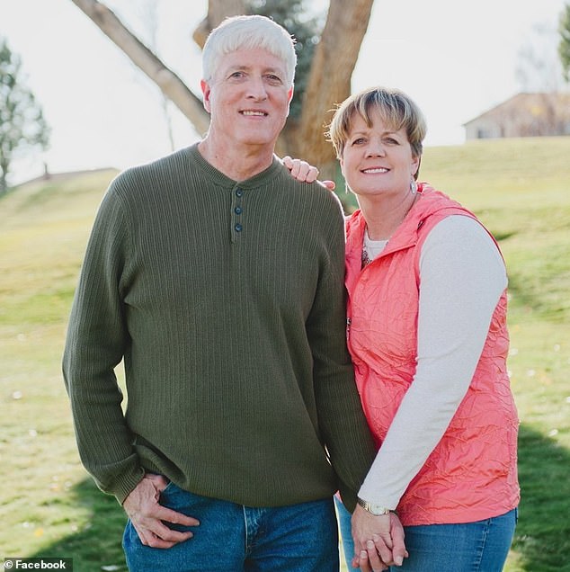 Kimberly Hyde, 60, was found dead in her car about 40 miles from her home on October 8, the day after her husband Michael (pictured together) reported her missing.