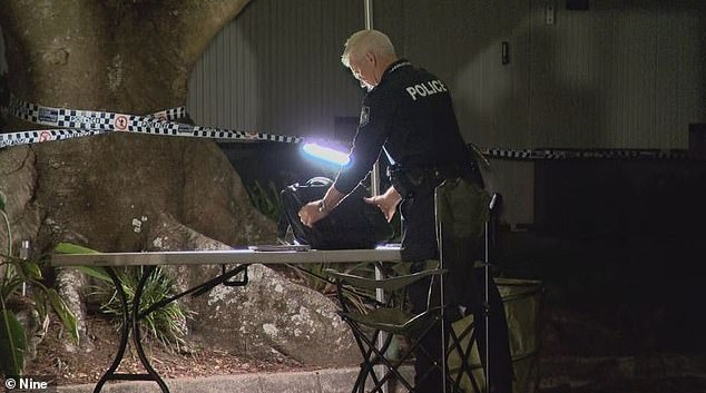 A man in his 20s suffered a gunshot wound to the leg after a group of perpetrators broke into a home in Brisbane's north