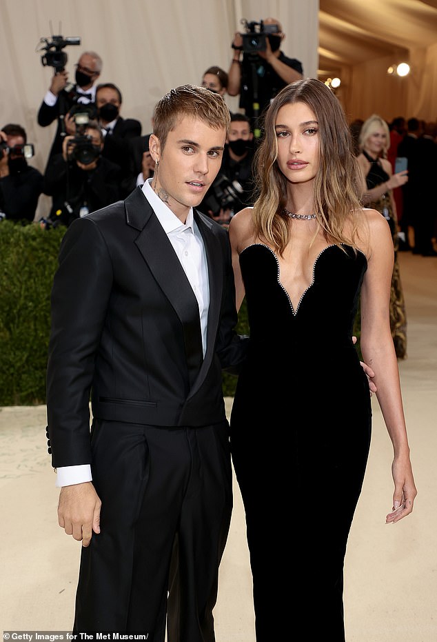 Hailey Bieber surprised fans with a daring post featuring her husband Justin Bieber as speculation mounts about his relationship with controversial rap mogul Sean 'Diddy' Combs; (photo 2021)