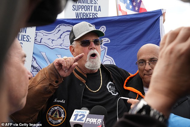 Outspoken port union chief Harold Daggett says the strikers could cripple the US economy