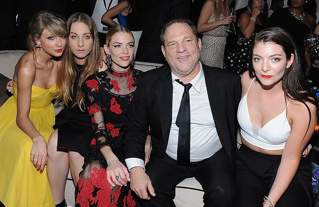 Weinstein was convicted of a series of sex offenses in New York and Los Angeles and had served a 23-year prison sentence on the East Coast. Pictured: Weinstein with (LR) Taylor Swift, Este Haim, actress Jaime King and Lorde in 2015