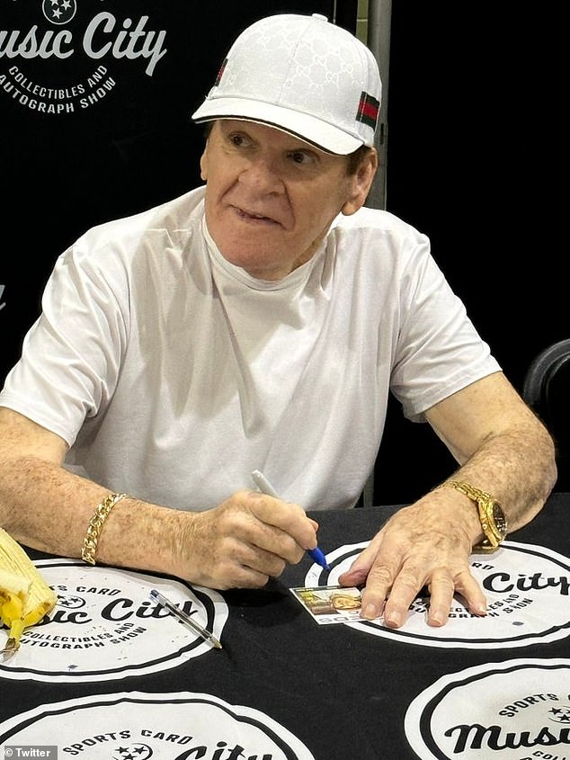 Rose was signing autographs in Nashville on Sunday, within a day of his death in Nevada