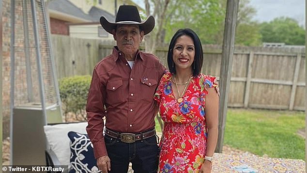 Prospero Rangel, pictured with his daughter Sara Salzer, was outside his Brazos County home when he suffered two mosquito bites. He continued with contracting