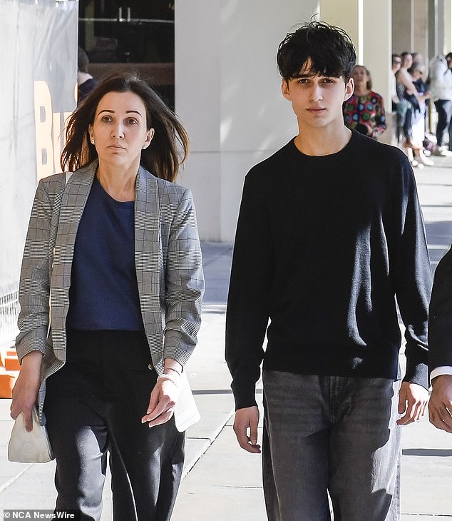 Dhirren Randhawa, 19, and his mother Amreeta arrive at the court on Thursday