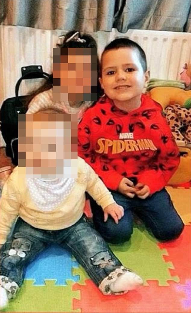 Kyran Durnin's heartbreaking final photo (pictured right) has been revealed. It shows the eight-year-old smiling next to his two siblings before he was reported missing in August, with gardaí believing he may have been murdered two years ago.