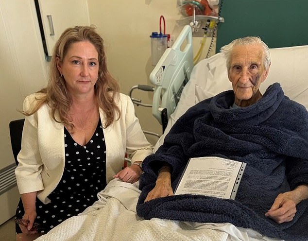 Mr Tooze said he no longer wanted to live in pain while waiting for the Government to provide the care he was given in February. Pictured is MP Rebekha Sharkie