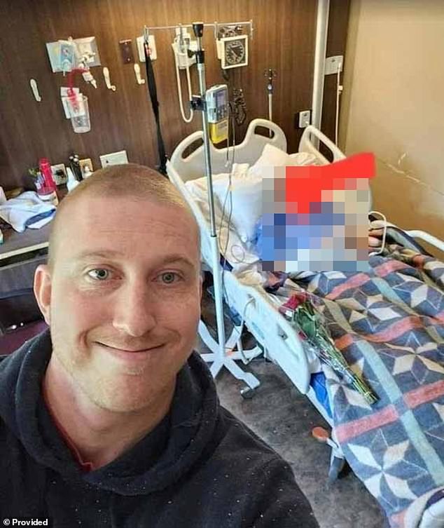 Bubba Pollock has been jailed after a twisted campaign of harassment against an LGBTQ supporter culminated in him sneaking into her dying father's hospice room and taking a selfie with him