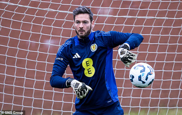 Craig Gordon looks set to win the title for Scotland again after missing the European Championship