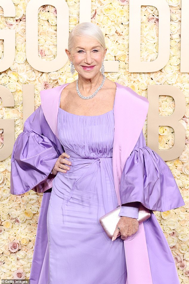 Helen Mirren, 79, has shared that age discrimination 'must change' after new research suggested a third of over-65s experience age discrimination (pictured in January)