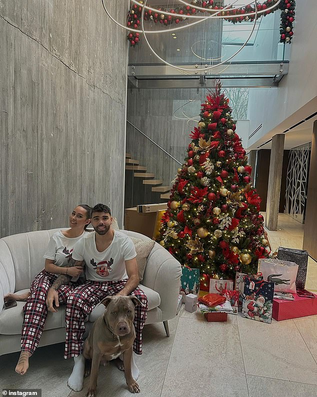 The couple live in North London with their XL Bully dog ​​Goku, for which Raya was given an exemption to help guard their home following a series of terrifying raids on footballers' homes.