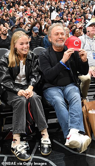 Billy Crystal attends the game between the Dallas Mavericks and the LA Clippers during Round 1 Game 2 of the 2024 NBA Playoffs on April 23, 2024