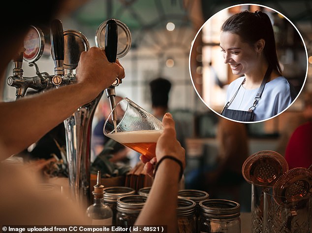 Less generous: pubs, restaurants and bars will get a 40 per cent discount on their business rates bills from April, up to a maximum of £110,000 per business