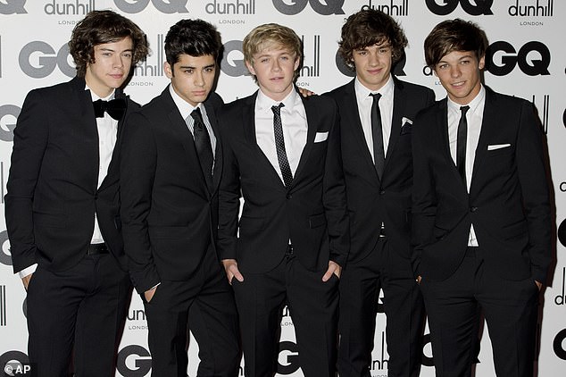 Payne [second from right] poses with his One Direction bandmates Harry Styles, Zayn Malik, Niall Horan and Louis Tomlinson in 2011