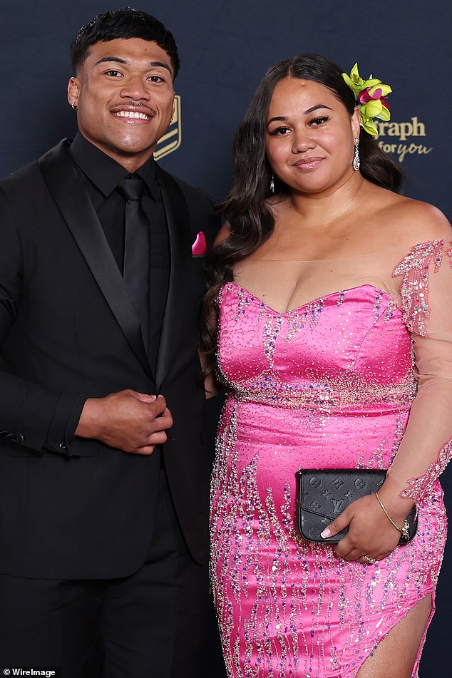 Brian To'o (pictured with wife Moesha at Wednesday night's Dally M Awards) has to endure a staggering amount of junk food and soft drinks on the morning of the NRL grand final