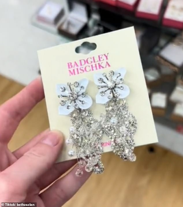 A shopper from Queensland recently bought earrings from American brand Badglet Mischka