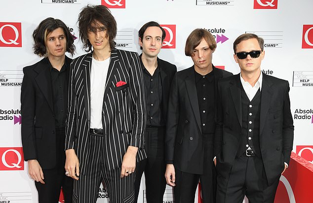 The Horrors, consisting of Faris Badwan, Joshua Hayward, Rhys Webb and Jordan Cook, are back together (photo with former member Joseph Spurgeon)