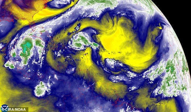 Meteorologists have warned that a new storm in the Atlantic Ocean could develop into Tropical Storm Nadine this weekend