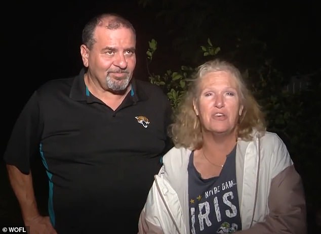 Basil and Laura Yorio evacuated their home in Palm Bay, Florida before the hurricane made landfall on Wednesday