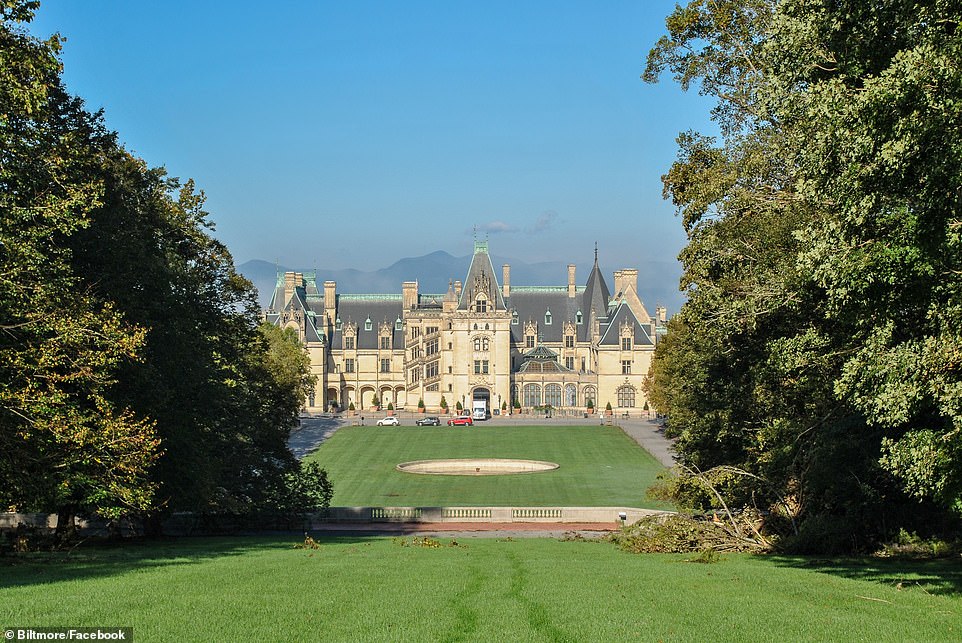 The main building was undamaged by the storm, but fallen trees and buildings in the low-lying Biltmore Village were flooded