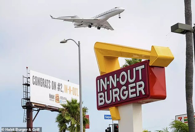 “Congrats on #2, In-N-Out,” reads one of the most popular signs near Los Angeles International Airports