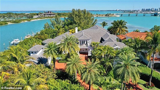 Bob Martin, 74, bought this multimillion-dollar home at the tip of Longboat Key near Sarasota, Florida