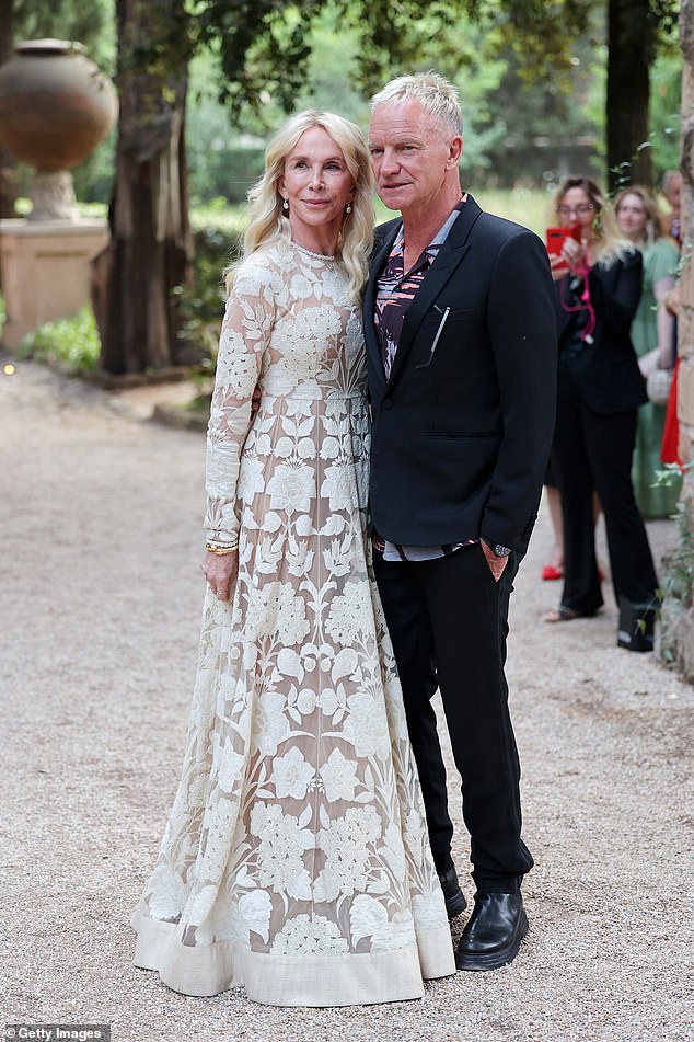 In July, Sting was every bit the proud husband as he supported his wife Trudie at the Globo d'Oro Awards in Rome