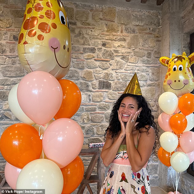 Vick Hope lived her best life this weekend as she celebrated her 35th birthday with a fun giraffe-themed birthday party